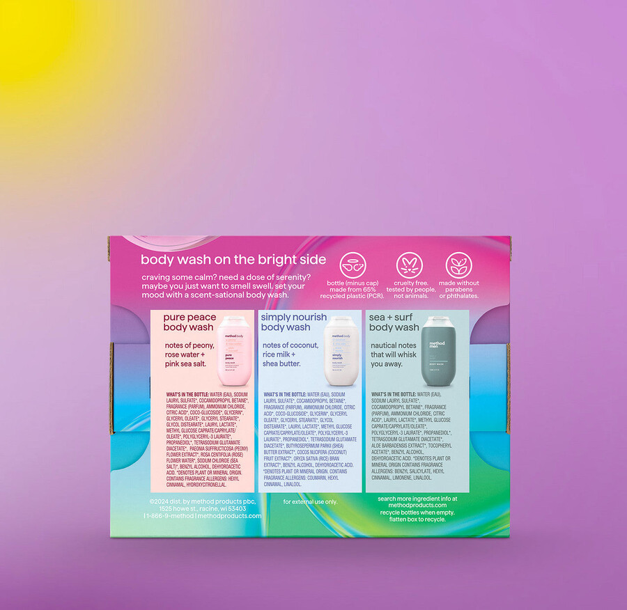 set de regalo de viaje con trío de gel de baño