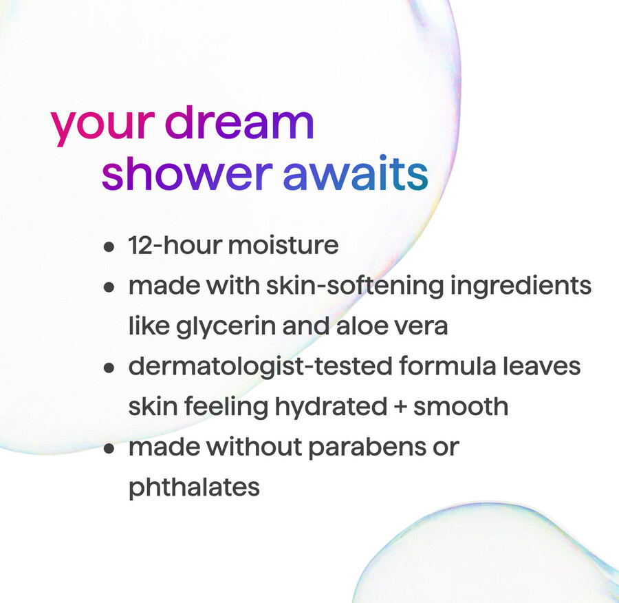 trío variado de gel de baño espumoso dream foam