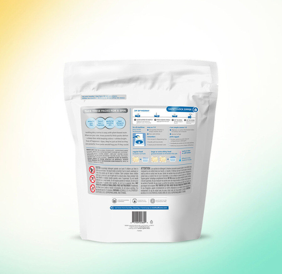 paquetes de detergente para ropa