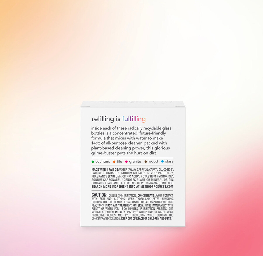 limpiador multiusos paquete de 2 recambios concentrados