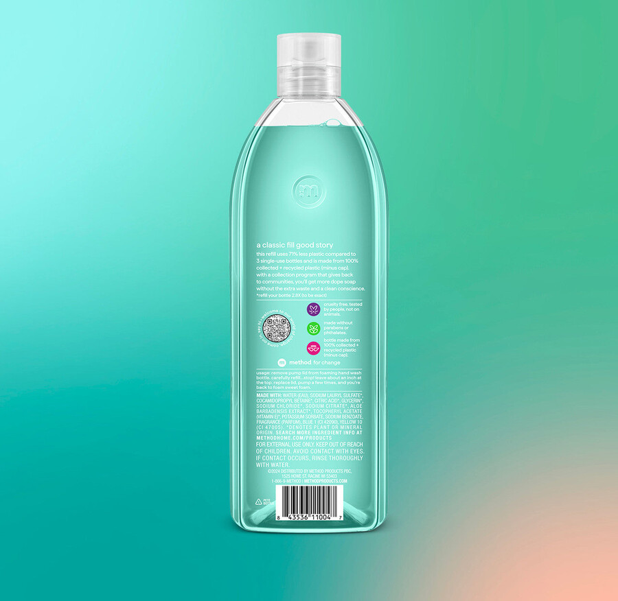 recambio de jabón de manos espumoso